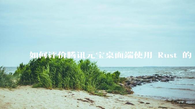 如何评价腾讯元宝桌面端使用 Rust 的 Tauri 框架？